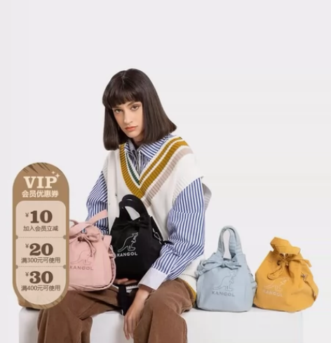 KANGOL官方正品灯芯绒手拎小挎包时尚百...