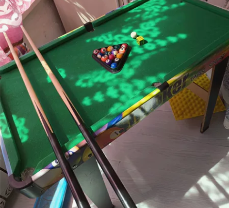 闲置台球案，九九新。孩子没玩两次。 长是8...