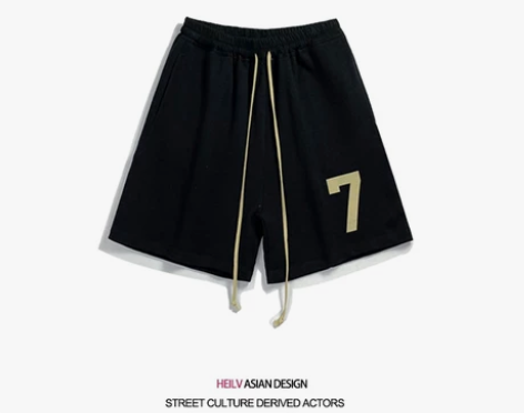 美式休闲FOG夏季短裤男潮牌休闲情侣直筒运...