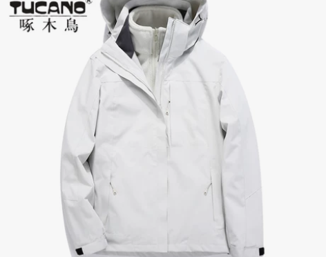 JEEP吉普户外冲锋衣女款三合一可拆卸防风...