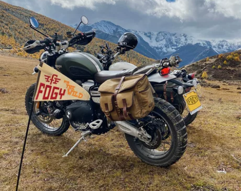 福禄车库 复古长途防水摩托车凯旋机车小攀爬...