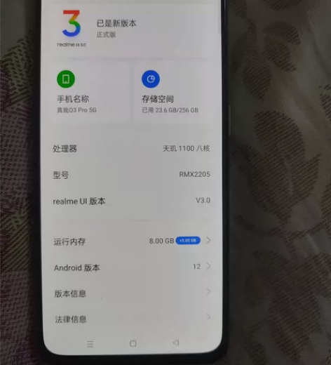 realme q3 pro 8+256，无...