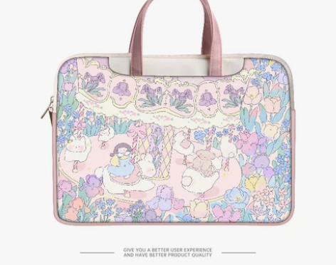 好看的手提笔记本电脑包女适用联想小新air...