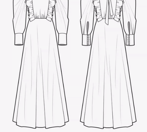 本人服装设计师 来图可画服装款式图 AI/...