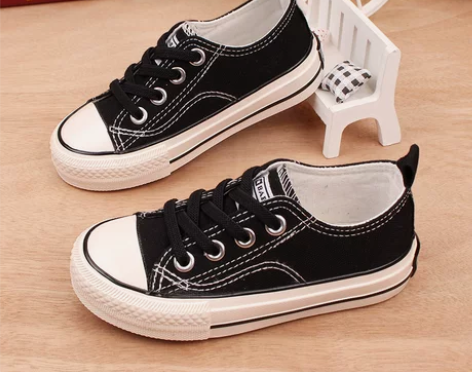 芭芭鸭2021春季新款男童儿童帆布鞋宝宝小...