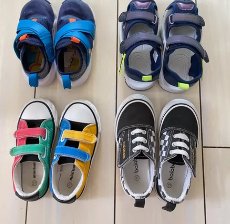 巴拉巴拉帆布鞋27码 适合脚长16穿 感兴...