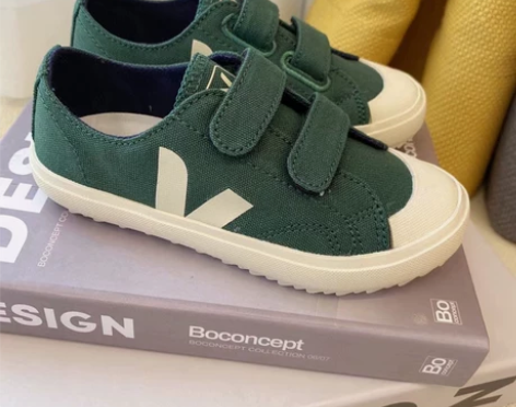 复古休闲宝宝儿童鞋魔术贴男女童时尚轻便低帮...