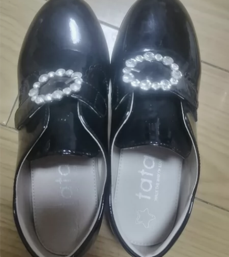 童鞋春秋新款女童黑皮鞋儿童公主表演舒适魔术...