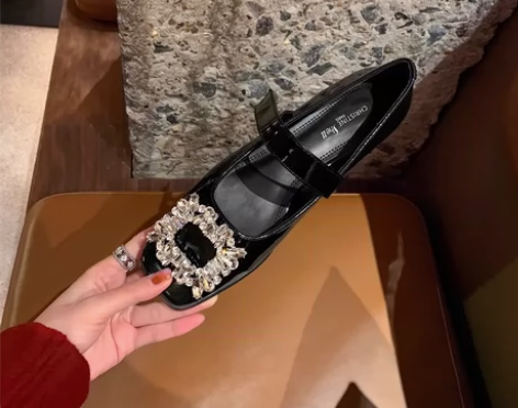 【sheii苏茵茵】梦中华尔兹~黑色方头水...