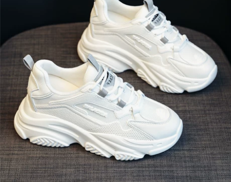 老爹鞋女款春秋2023新款夏网鞋透气网面厚...