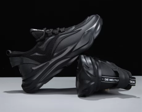 增高鞋 增高男鞋2023新款夏季透气休闲黑...