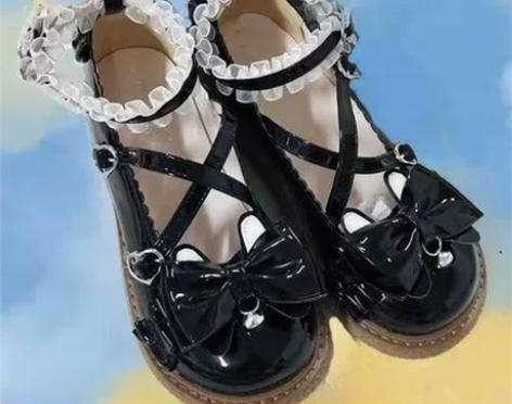 Lolita萝莉塔鞋日系学院风圆头可爱jk...
