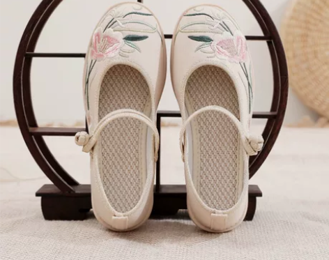 2023老北京布鞋平底女禅意鞋复古棉麻居士...