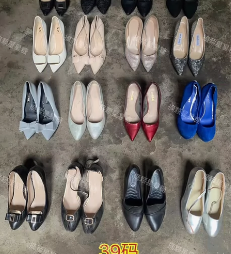 【39码任选三双】大码高跟鞋细跟高跟鞋帆布...