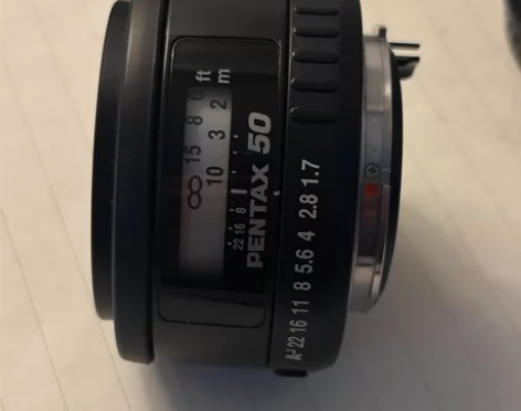 宾得fa50 1.7 外观成色98新，无磕...