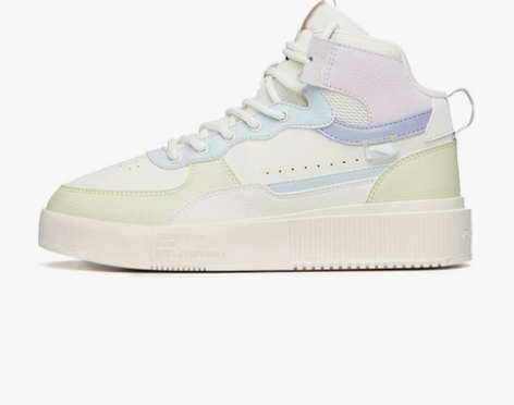 ?安踏高帮板鞋女鞋2021年新款学生秋季时...