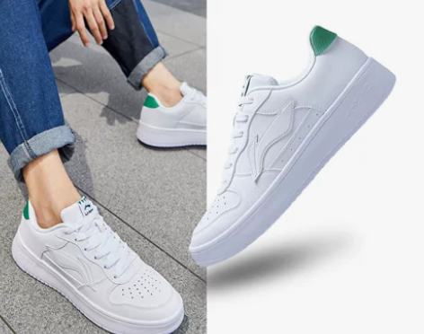 【55价】李宁小白鞋男官方休闲鞋男士透气平...