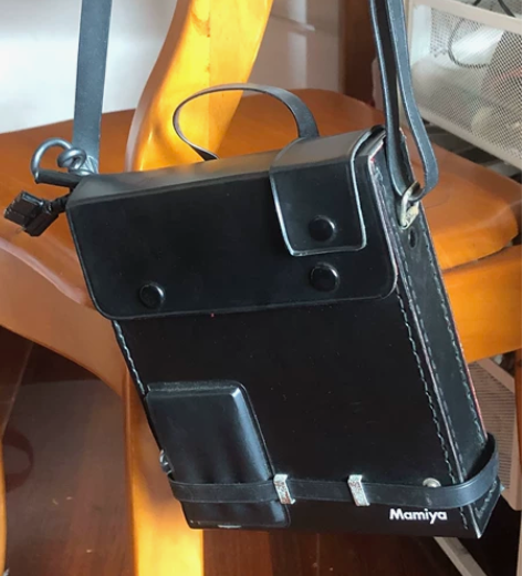 Mamiya 外置电池保温皮盒肩包皮包闪灯...