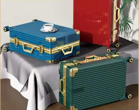 ?红色行李箱超大容量29寸旅行拉杆箱万向轮...