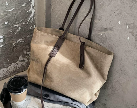 大包包女大容量2023新款高级感托特包大学...