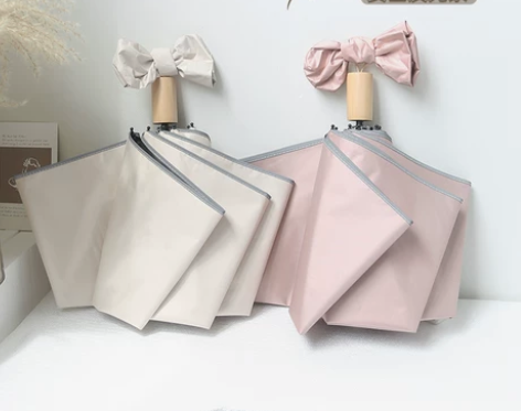 韩剧同款敲盐敲甜太阳伞防晒防紫外线女折叠i...