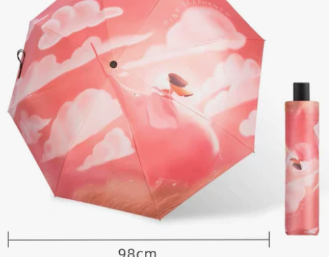 折叠雨伞全自动晴雨两用雨s伞简约森系复古遮...