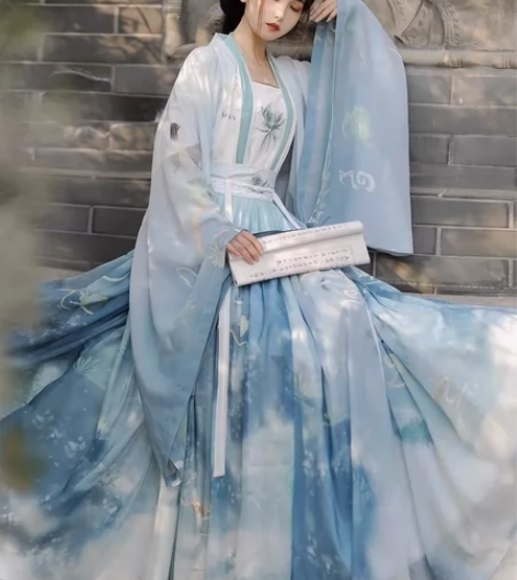 #古典潮流汉服 2022新款汉服{ 寒江雪...