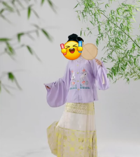 兰若庭家太平有象织金马面+望水云鹤补服,仅...