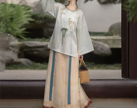 桔屿【茶】汉服正版原创明制圆领对襟衫加主腰...