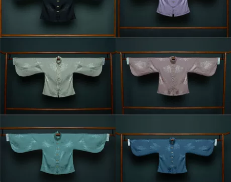 五五年 明制立领短袄已绝版 紫色L码 仅隔...