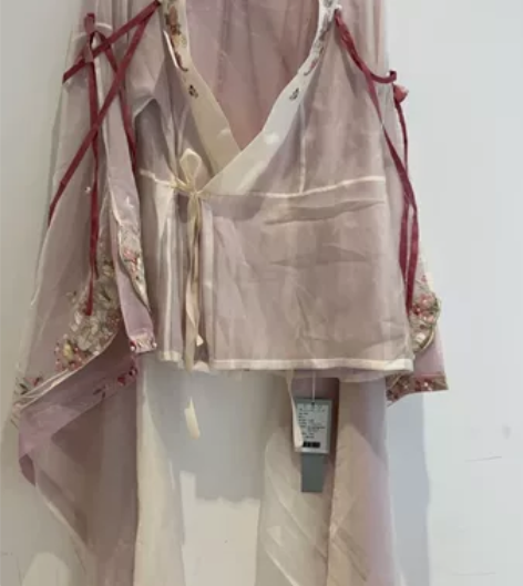 七月夕 繁花 绣花吊带改良南北朝大袖襦一片...