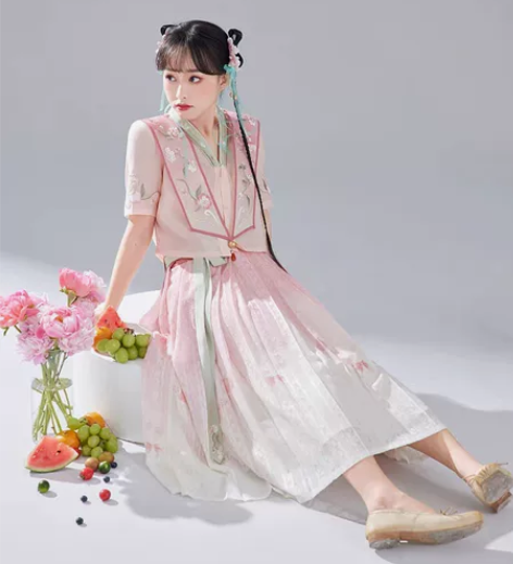 七月夕 糖月玫瑰汉服 全新 上衣S+...