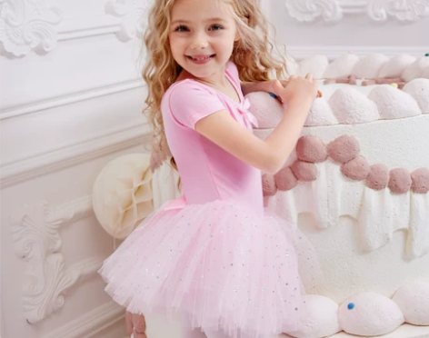 舞蹈服儿童女夏季短袖中国舞跳舞服装练功服女...