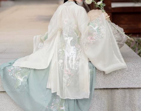 劲合夫诸原创汉服女重工刺绣一片式齐腰襦裙4...