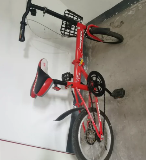 凤凰老品牌折叠自行车，车子还比较新，坐垫和...
