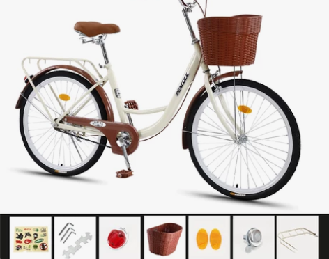 自行车女式成年轻便大人普通淑女通勤车男女学...