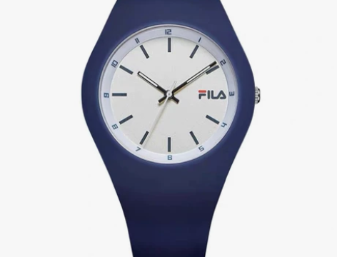 FILA/斐乐果冻表学生表男女表情侣手表蓝...