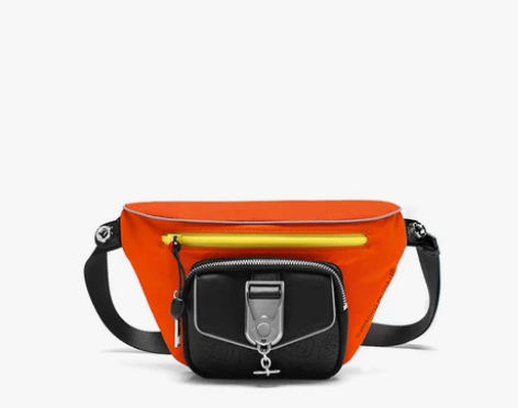 babama联名老夫子胸包男休闲男士单肩斜...