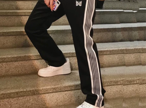 老夫子 needles 蝴蝶 刺绣黑白织带...