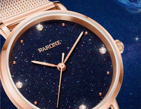 雷诺星空手表女时尚女表防水满天星石英表，买...