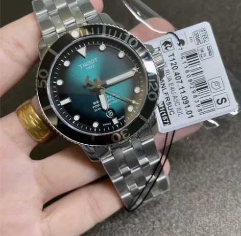 天梭海星机械表天梭t120机械1000系列...