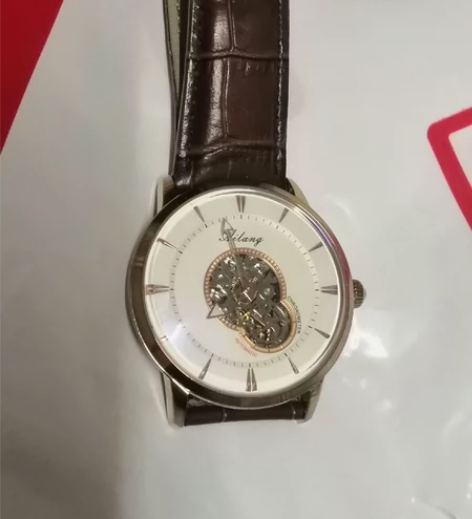 艾浪，手表男士全自动镂空机械飞轮多功能表嫂...