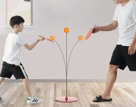 乒乓球训练器自练神器家用儿童网红弹力软轴吸...