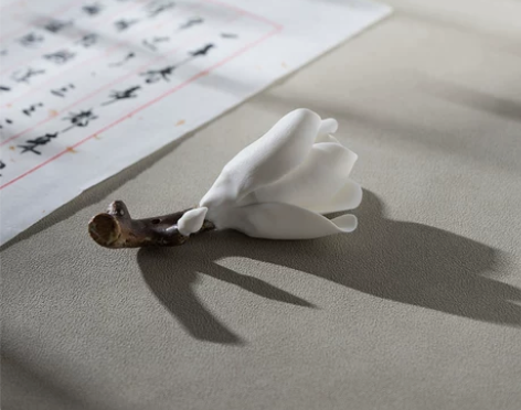 青弋花枝笔架陶瓷笔搁创意学生放毛笔的搁笔架...