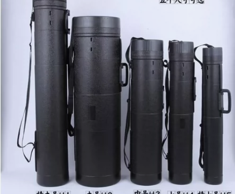 塑料画筒手提式皮纹 画筒 伸缩 图纸筒装画...