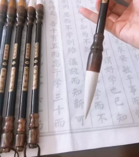 高档善琏湖笔山羊毫毛笔大楷提斗国画正品文房...