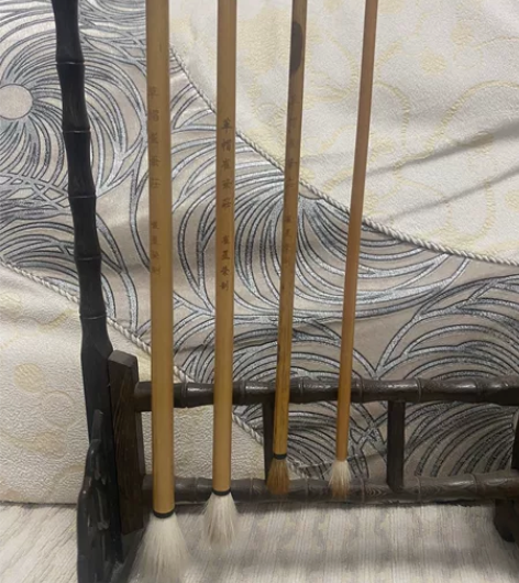 草帽崔毛笔（全新） 崔星荣制 20年买的，...