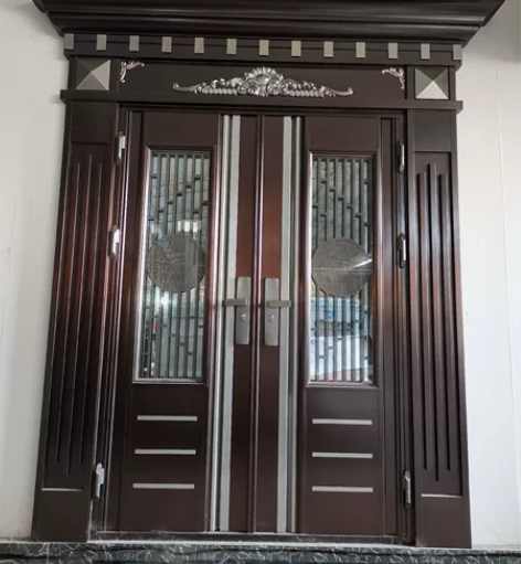 不锈钢韩式入户门清样,有看中可以来厂里看现...