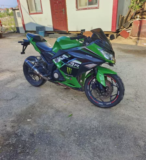 双缸350排量小忍者水冷跑车公路赛，刚换的...