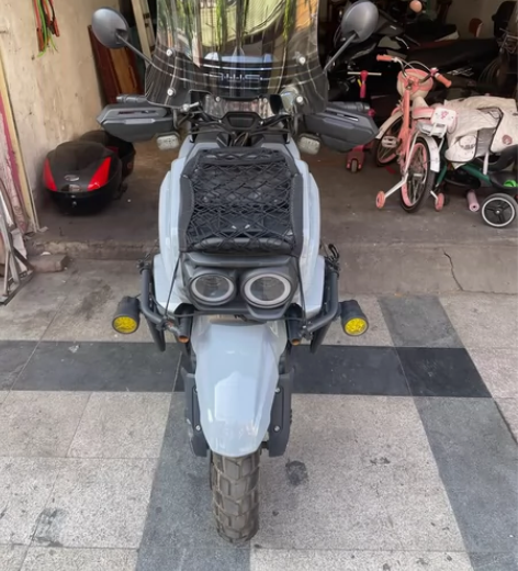 国产猛士大踏板摩托车，国四电喷，才跑300...